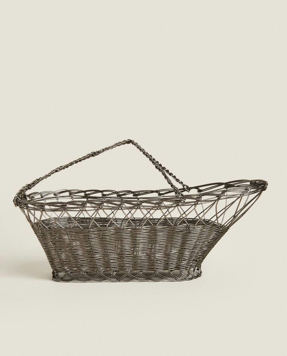 METAL BOTTLE HOLDER BASKET