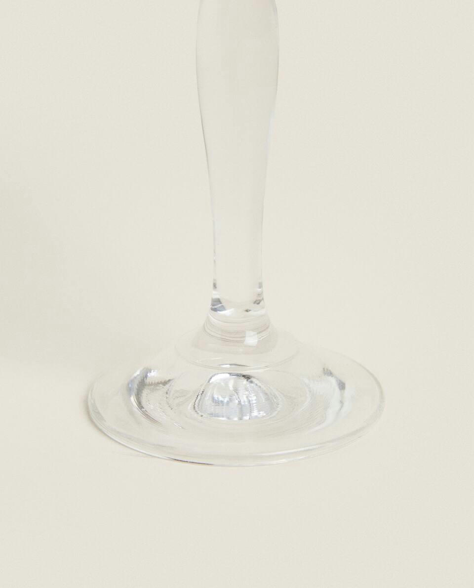 CRYSTALLINE CHRISTMAS FLUTE GLASS