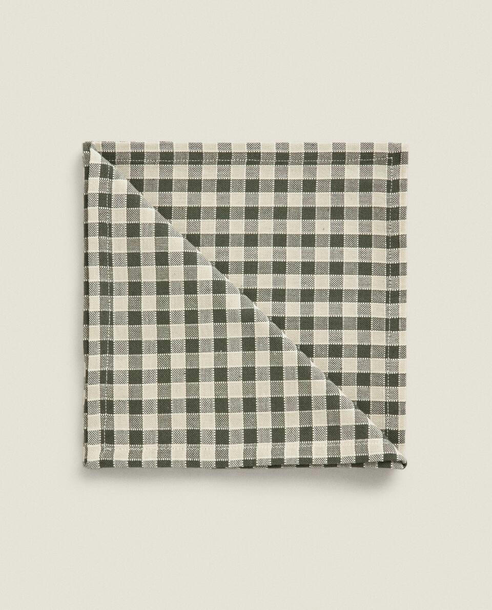 GINGHAM COTTON NAPKINS (PACK OF 2)