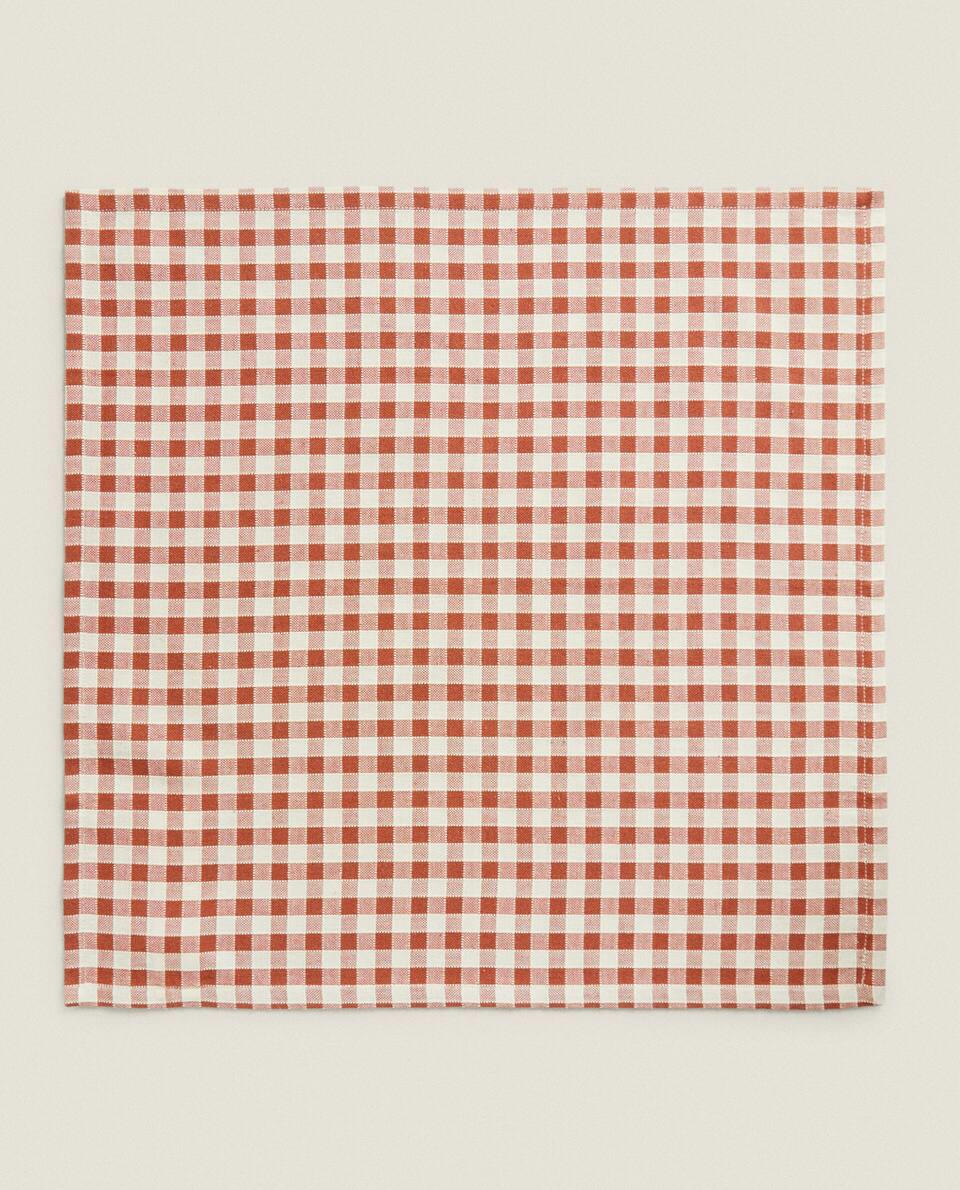 GINGHAM COTTON NAPKINS (PACK OF 2)
