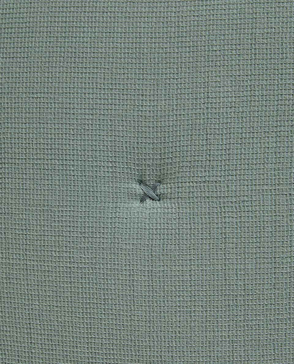 WAFFLE-KNIT CUSHION COVER