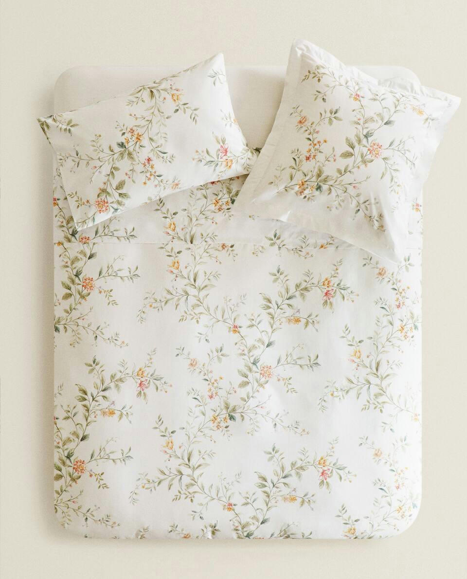FLORAL PRINT DUVET COVER
