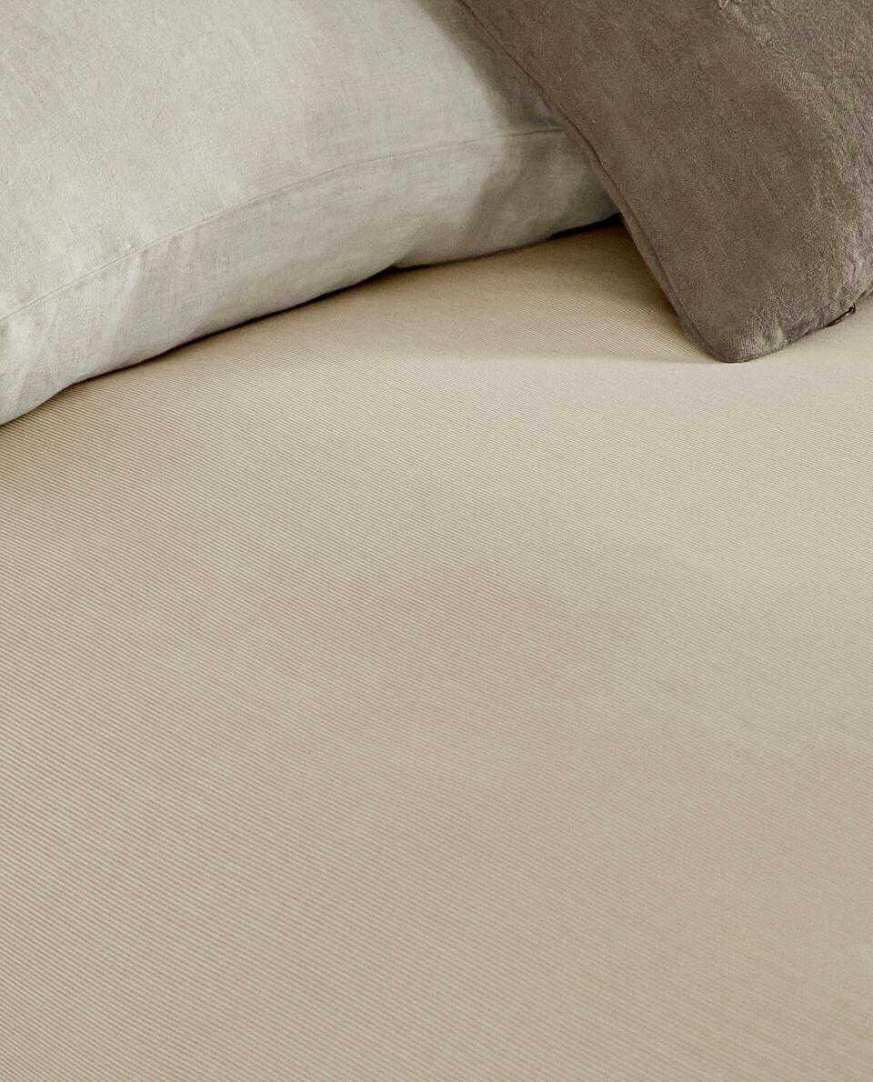 STRIPED COTTON DUVET COVER