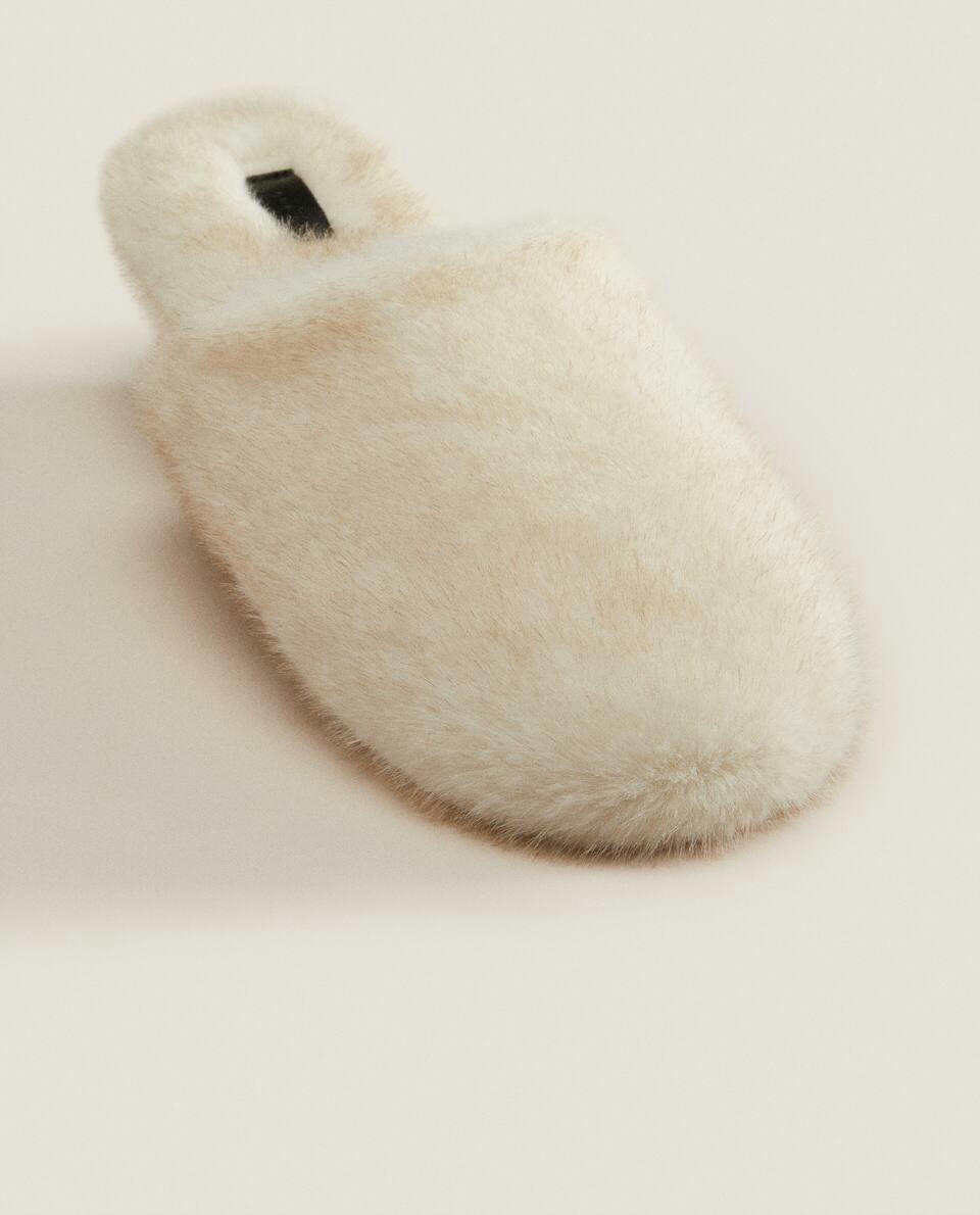 FAUX FUR MULE SLIPPERS