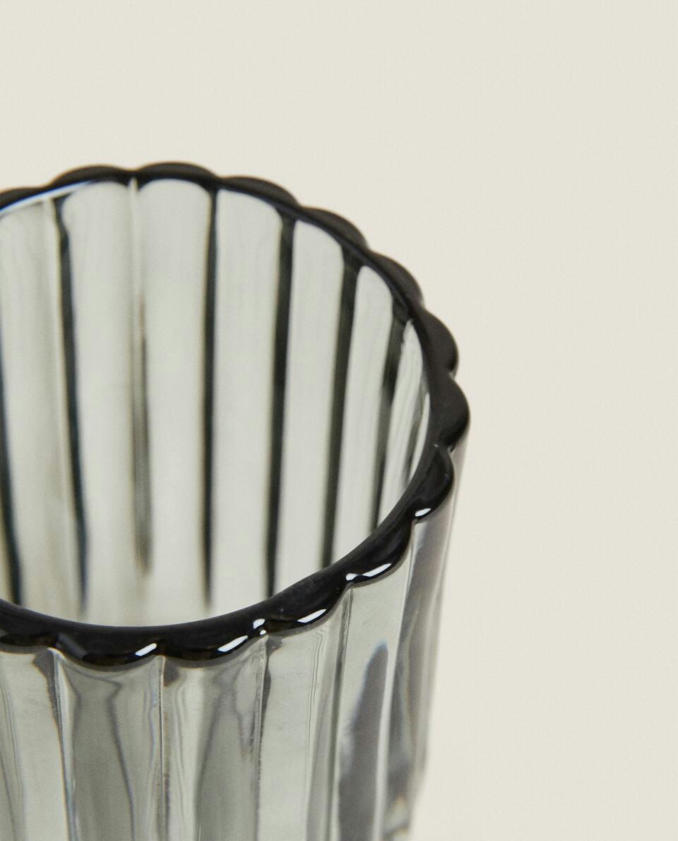 RAISED DESIGN GLASS BATHROOM SET