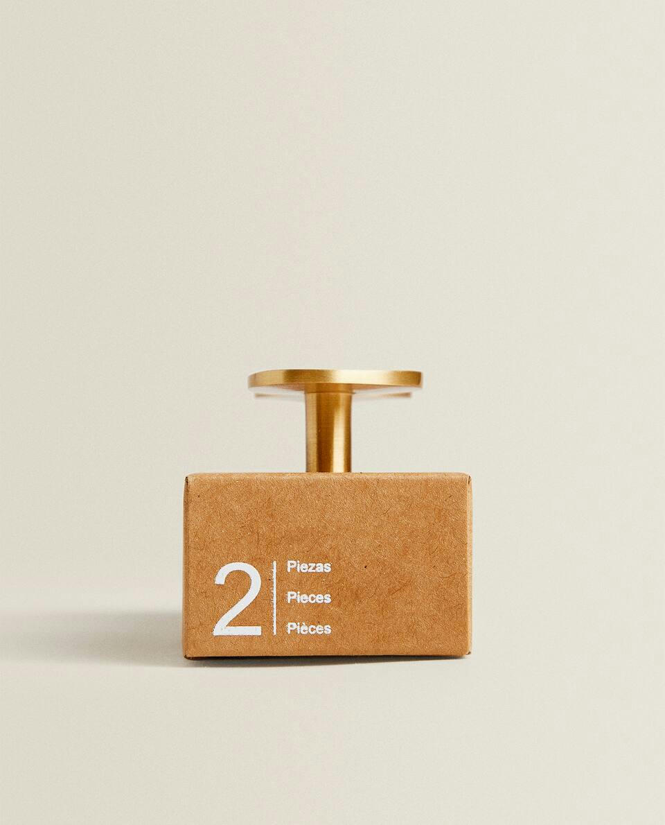 BRASS DOOR KNOB (PACK OF 2)