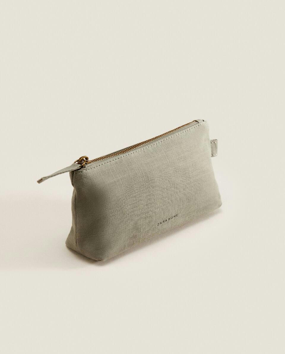 MEDIUM COTTON TOILETRY BAG