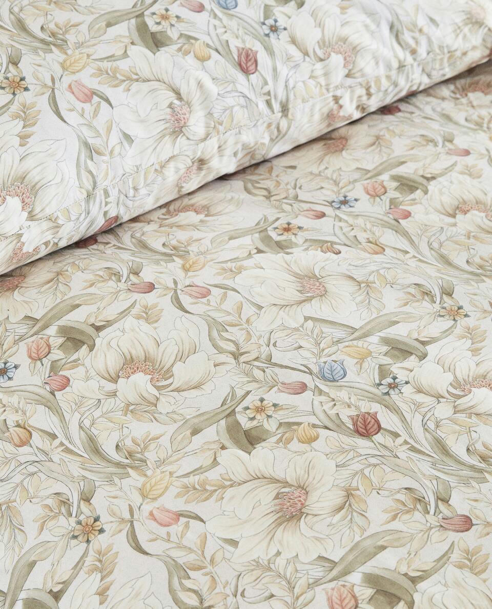 FLORAL PRINT DUVET COVER