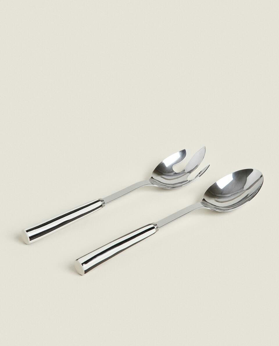 SET OF STRIPED SERVING CUTLERY (2 UNITS)
