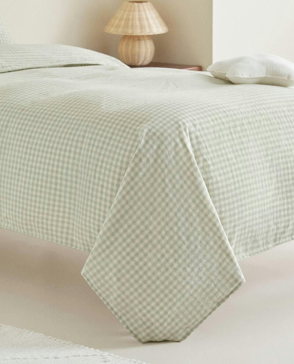 CHECK DUVET COVER