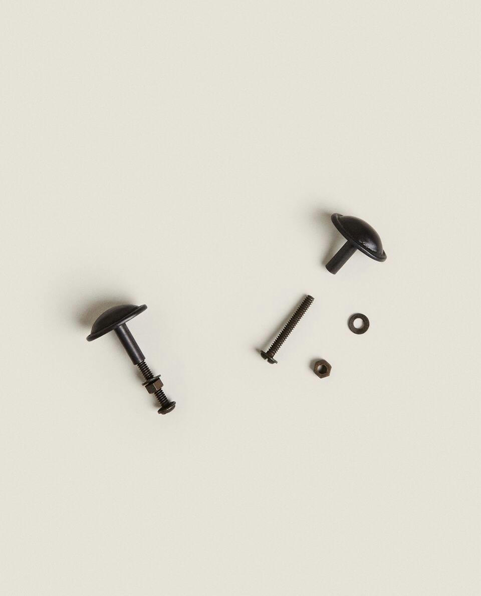 BRASS DOOR KNOB (PACK OF 2)