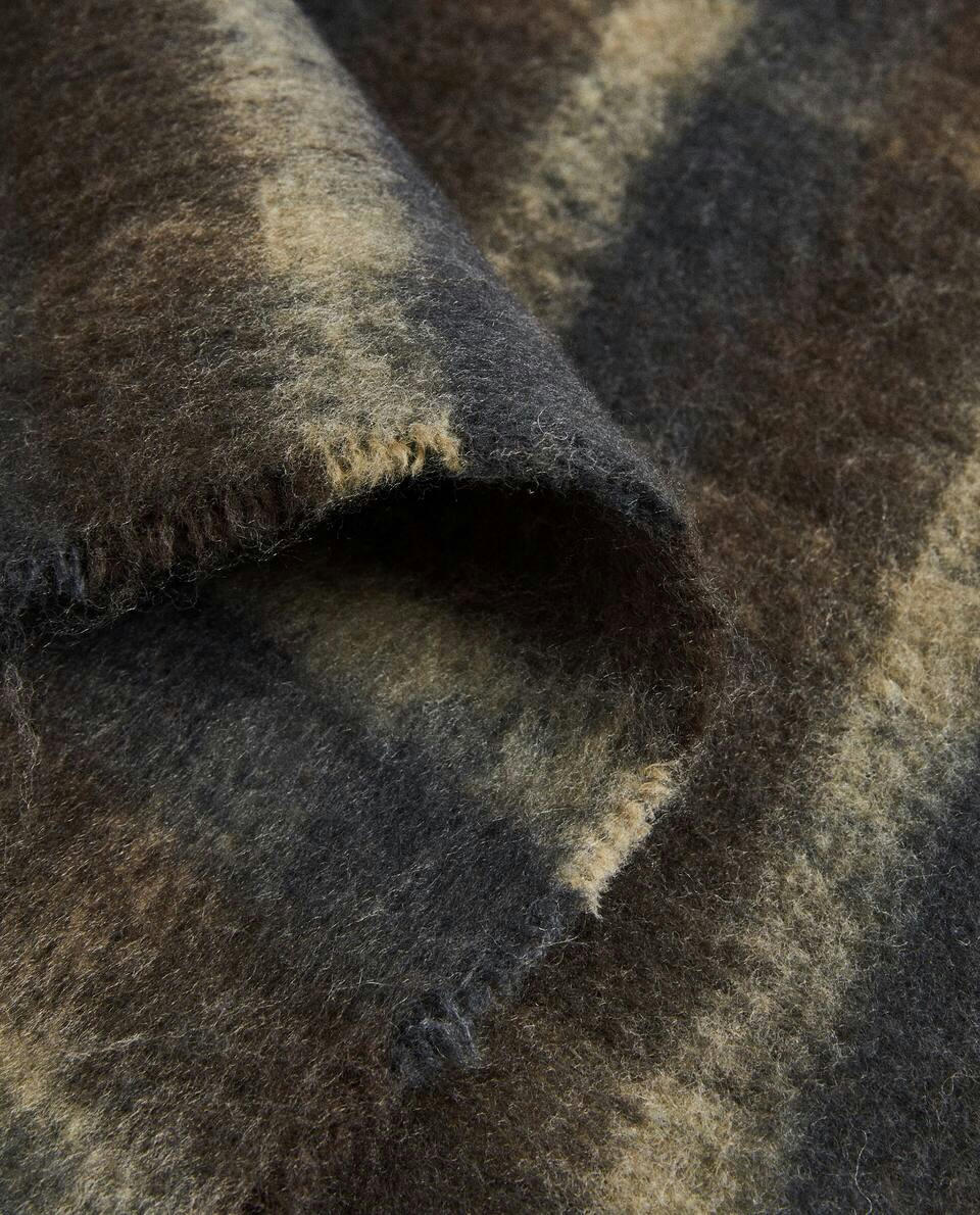 FRAYED CHECKED BLANKET