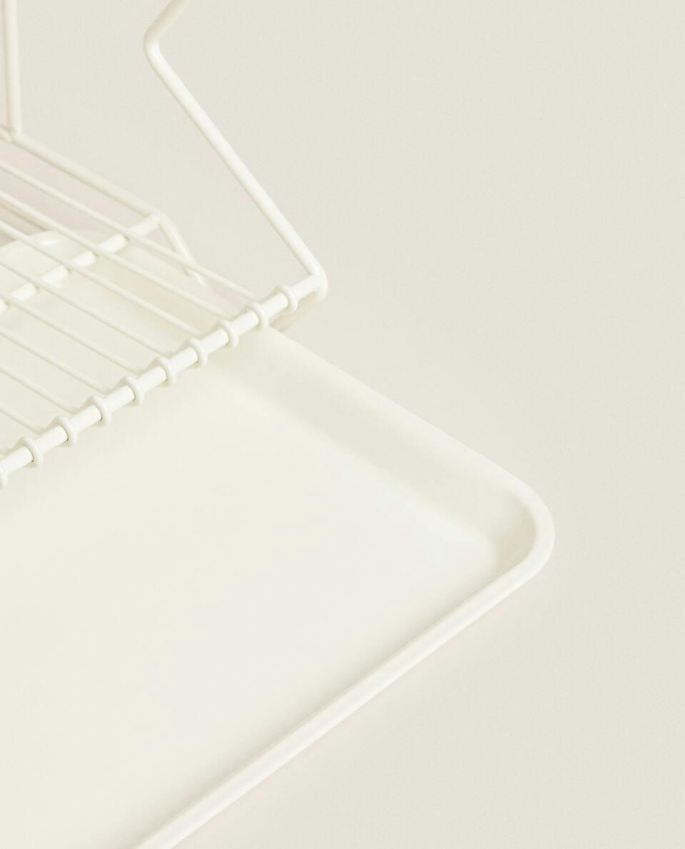 METAL DISH RACK WITH TRAY