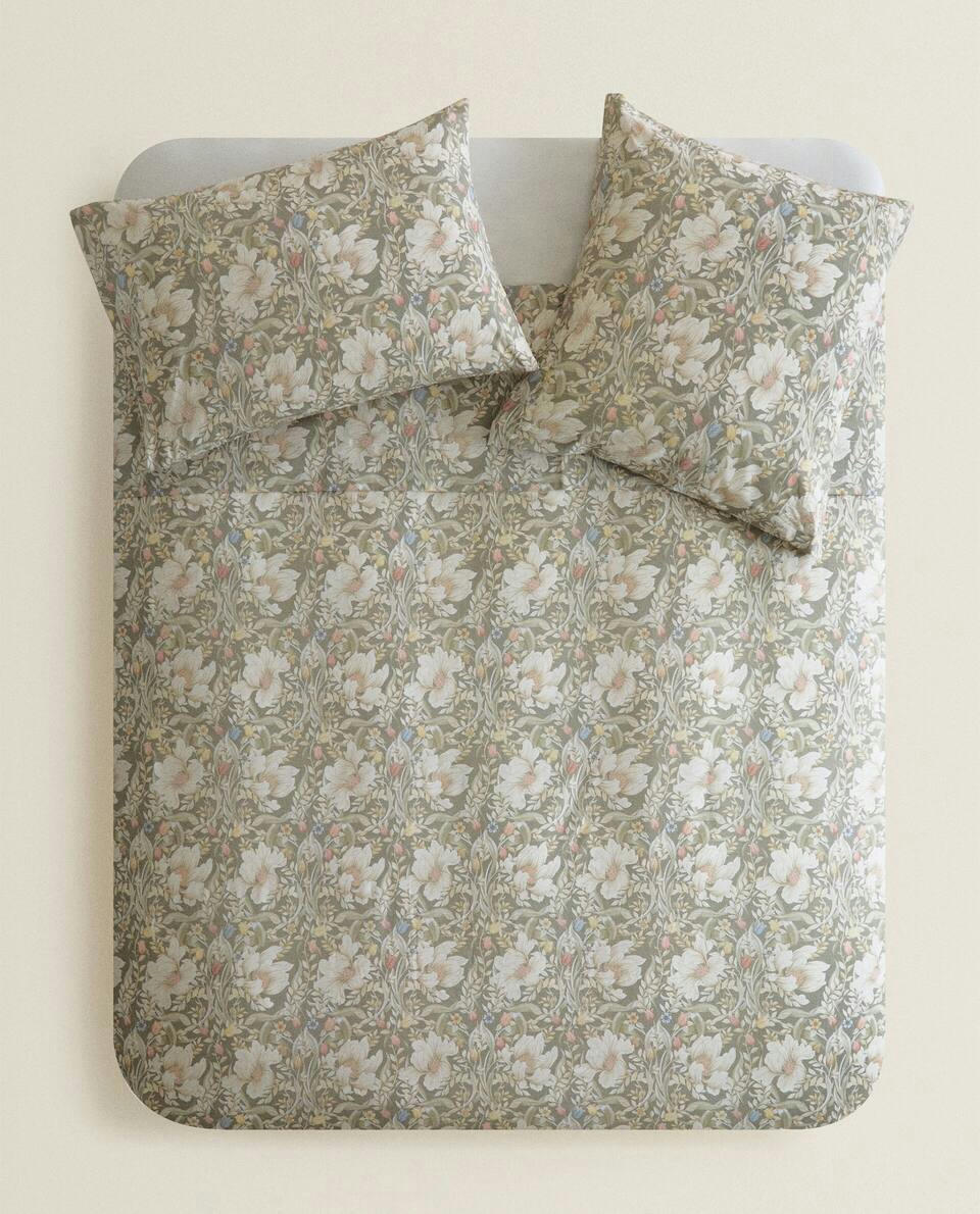 FLORAL PRINT DUVET COVER