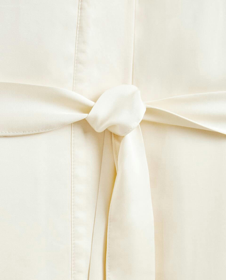 PLAIN SATEEN DRESSING GOWN
