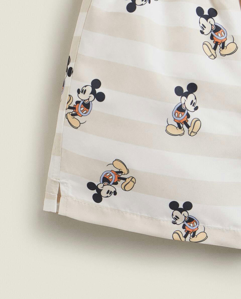 MICKEY MOUSE ? DISNEY STRIPED SWIMMING TRUNKS