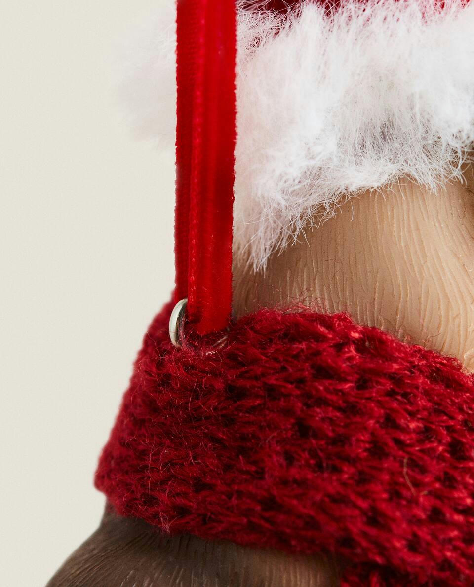 BULLDOG RESIN CHRISTMAS DECORATION