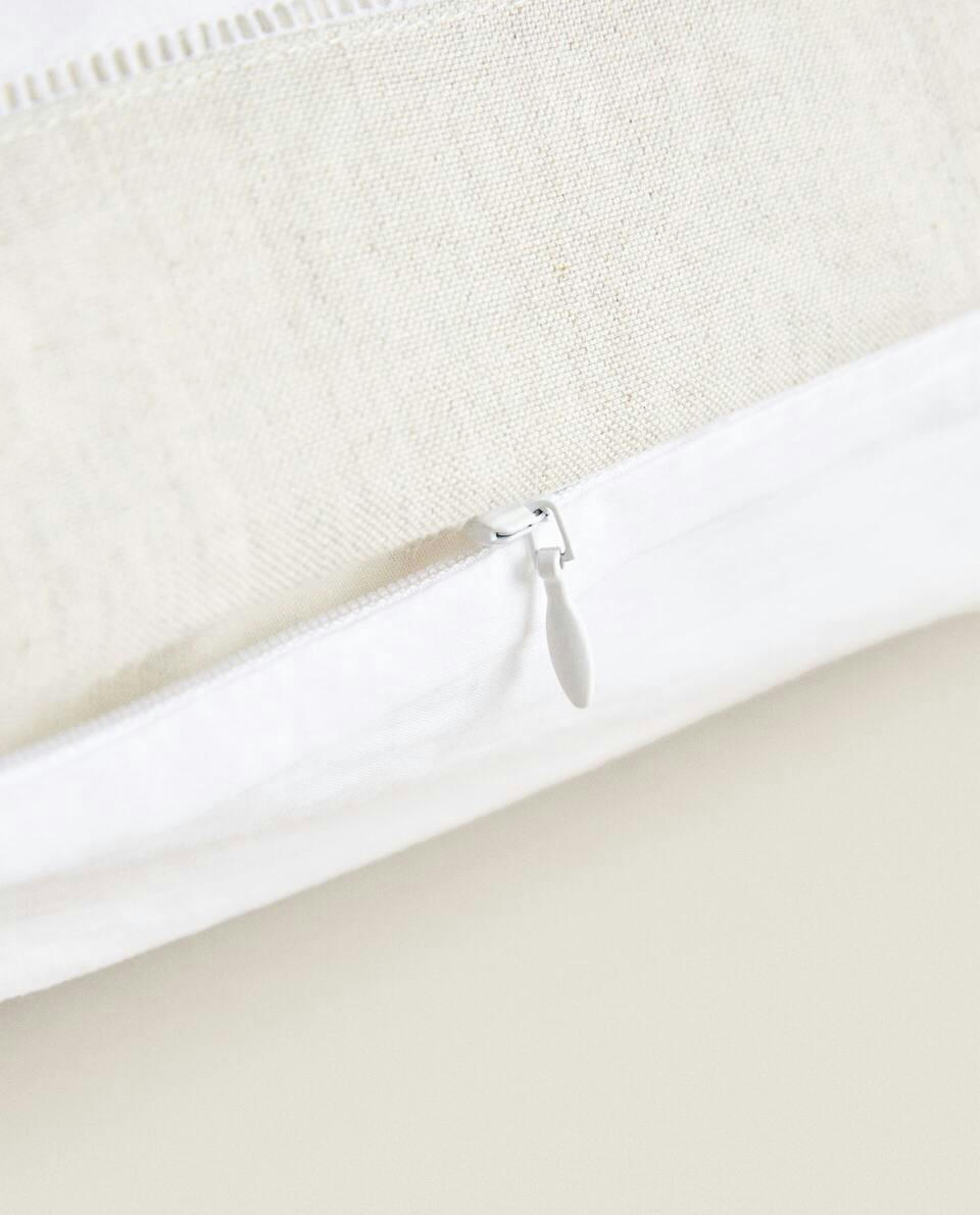 XXL LINEN-EDGED CUSHION COVER