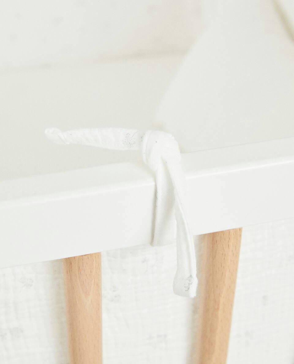 COT BUMPER COVER WITH CLOVER PRINT