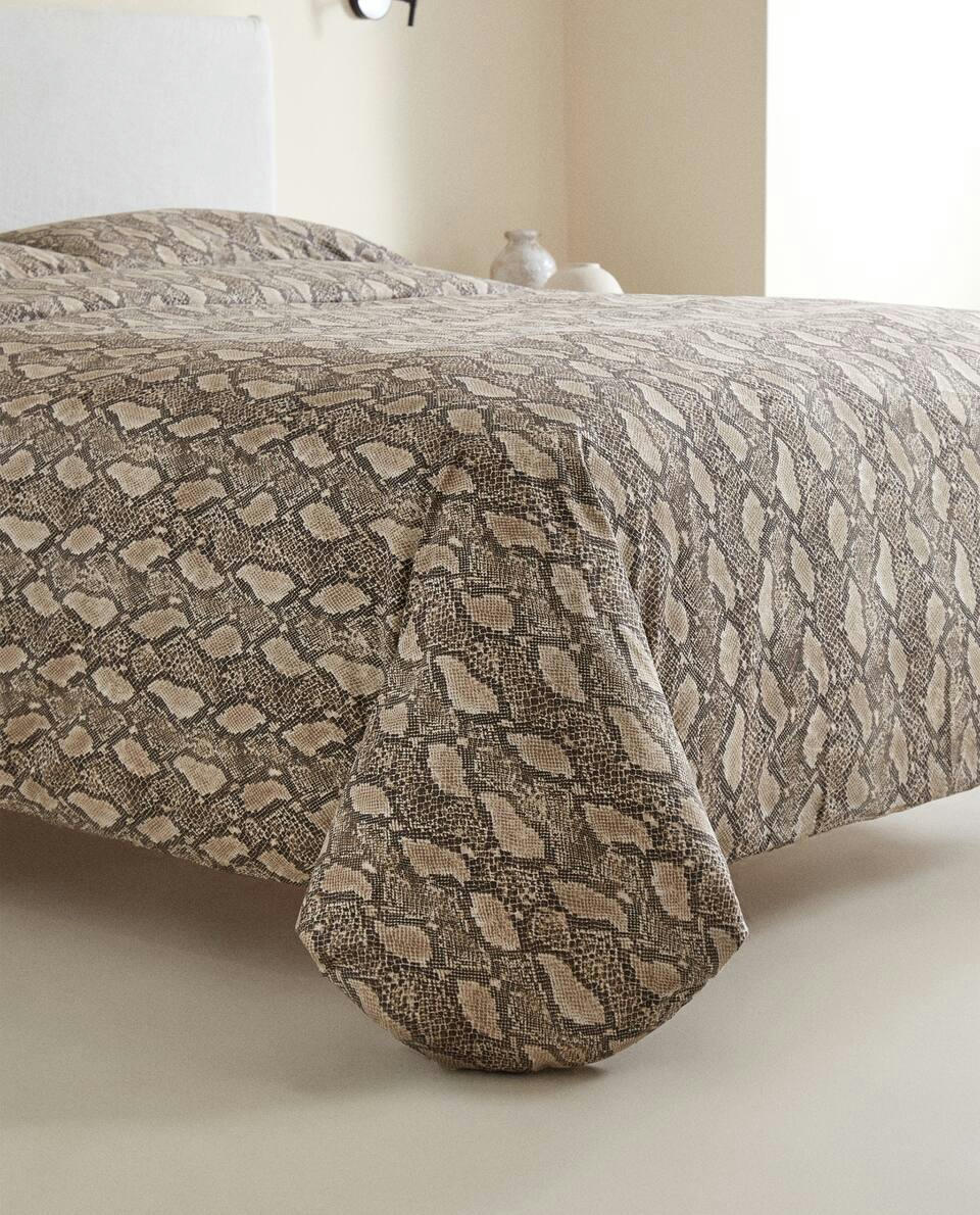 SNAKESKIN PRINT DUVET COVER