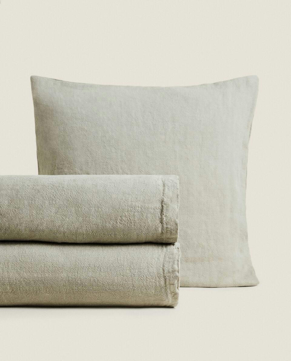 WASHED LINEN BEDSPREAD (400 GxM2)