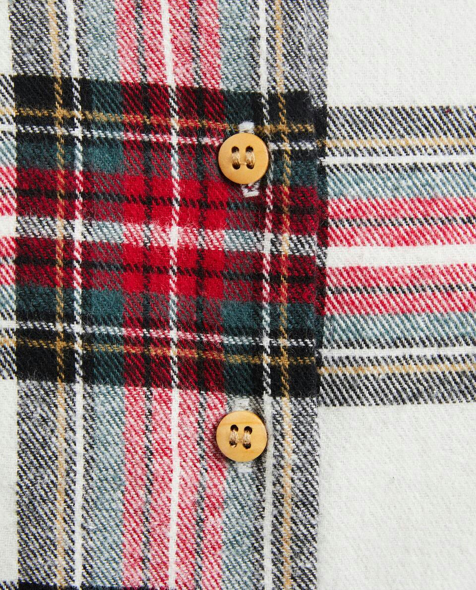 CHRISTMAS TARTAN BABY ROMPER