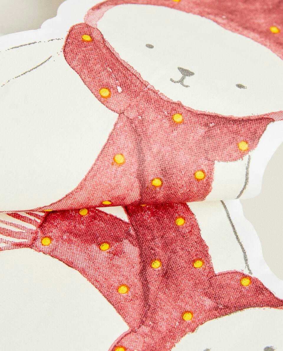 PACK OF CHILDREN’S PAPER NAPKINS WITH CHRISTMAS BUNNY (PACK OF 20)