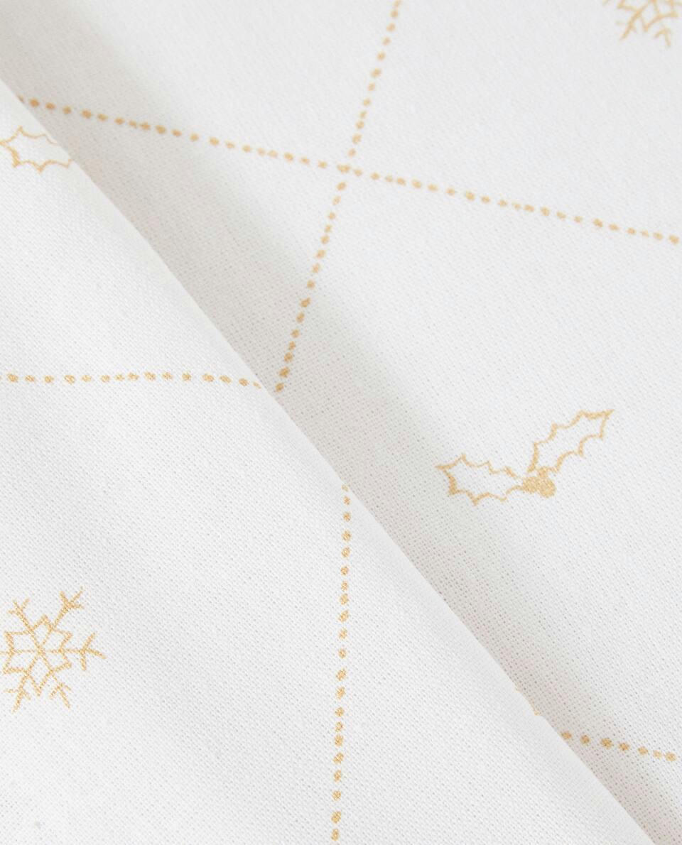 CHRISTMAS SNOW COTTON TABLECLOTH