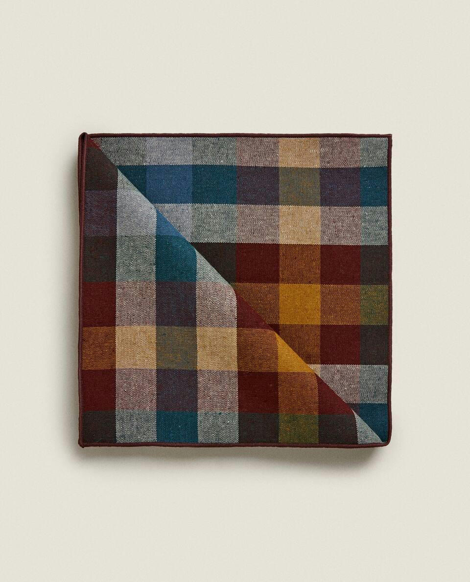 PACK OF CHECK COTTON LINEN NAPKIN (PACK OF 4)