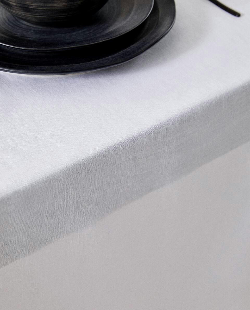 WASHED LINEN TABLECLOTH