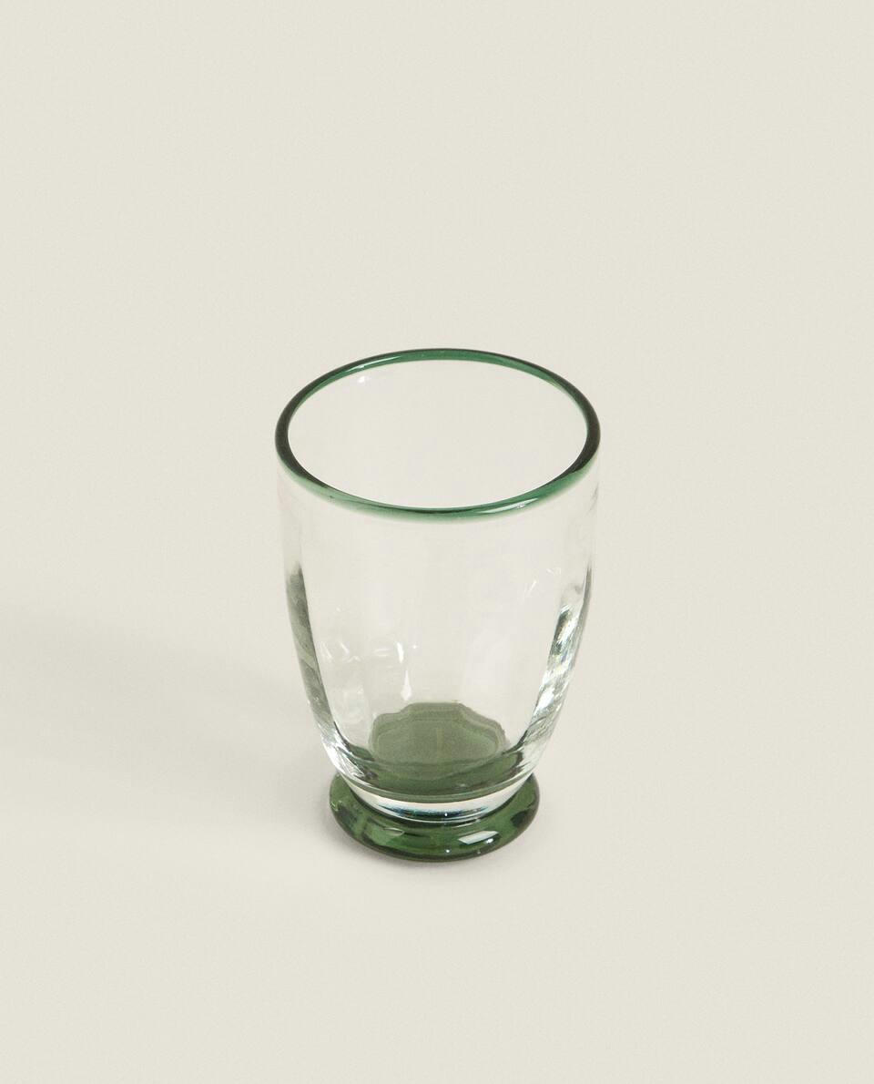 COLOURED GLASS TUMBLER