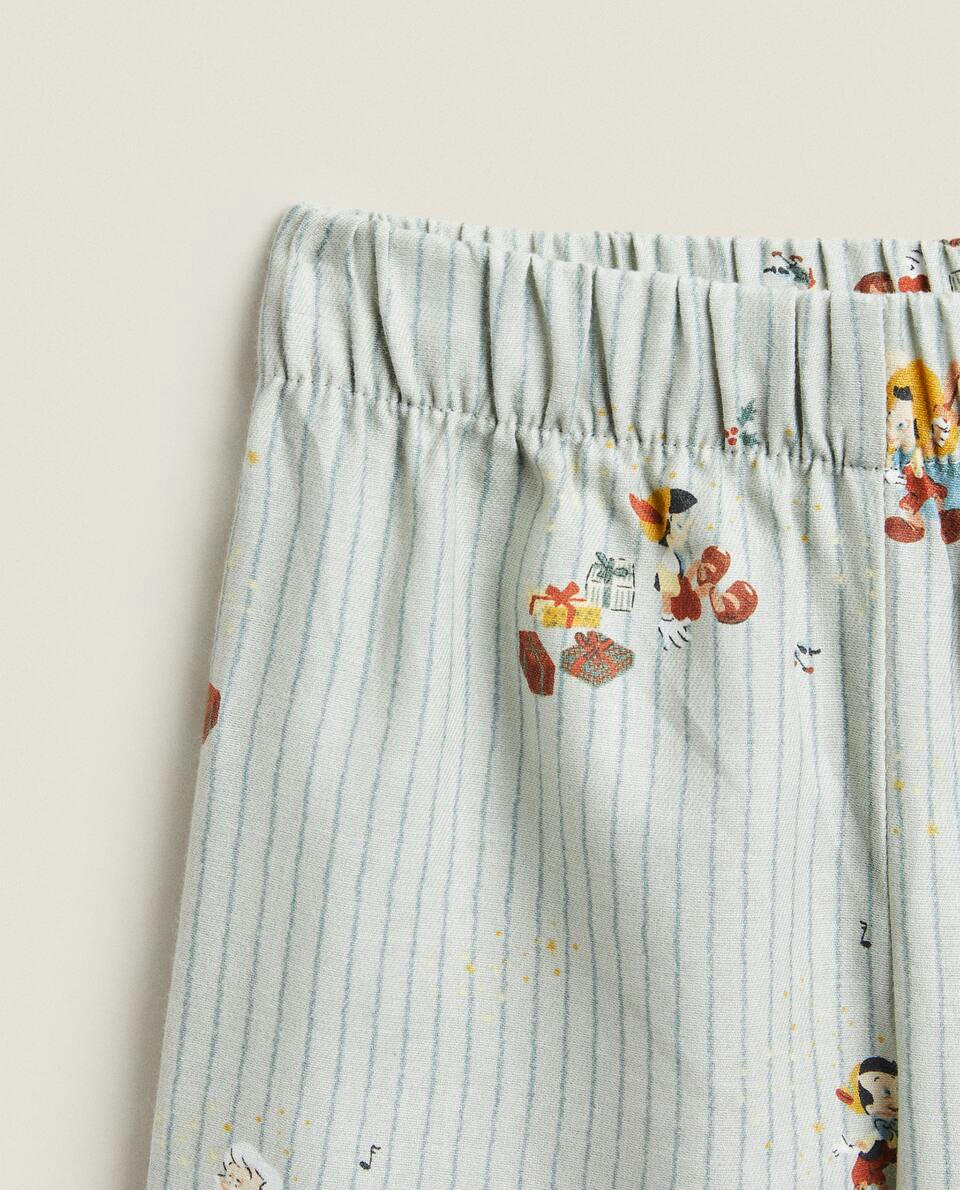 CHILDREN’S FLANNEL CHRISTMAS PINOCCHIO ? DISNEY SET OF PYJAMAS