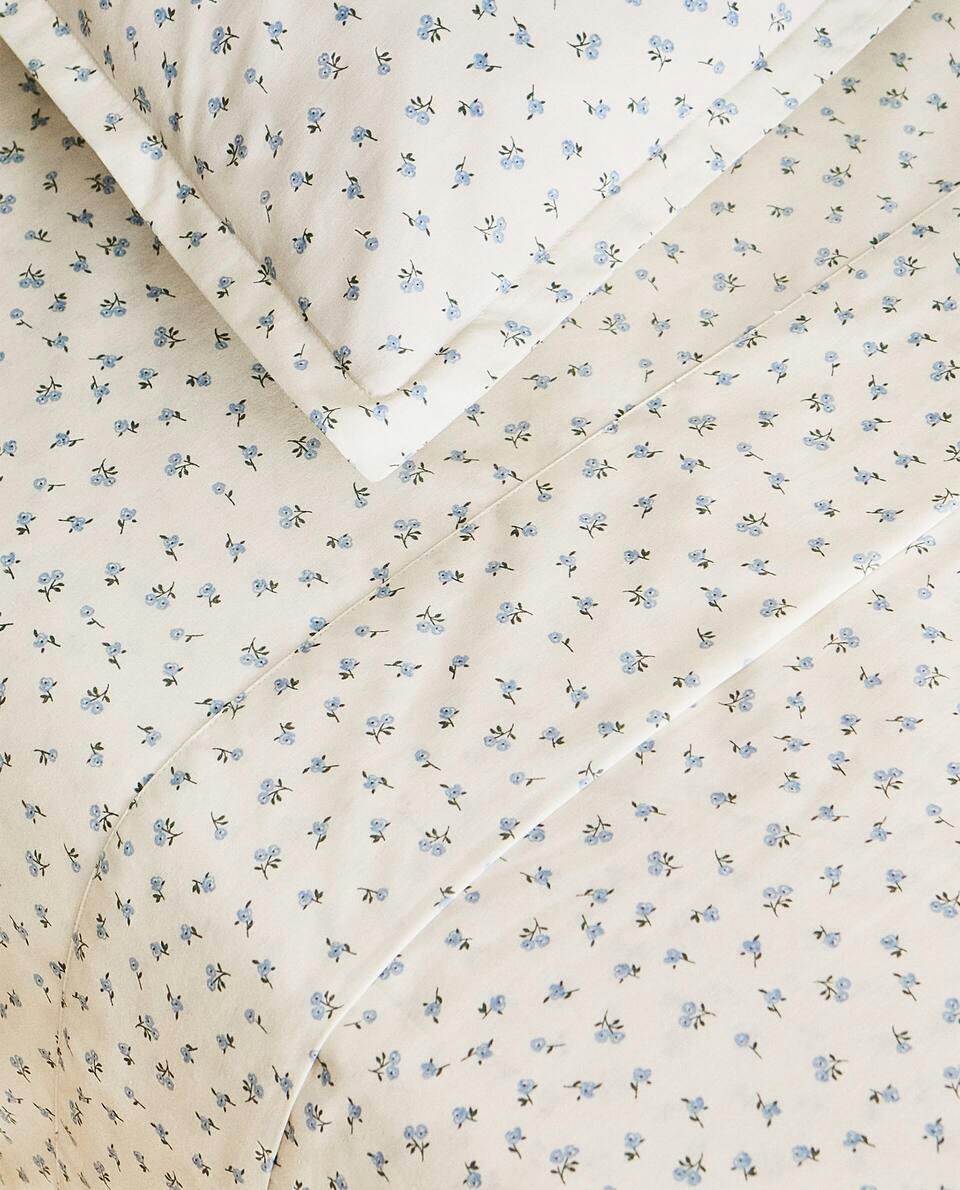 FLORAL PRINT FLAT SHEET