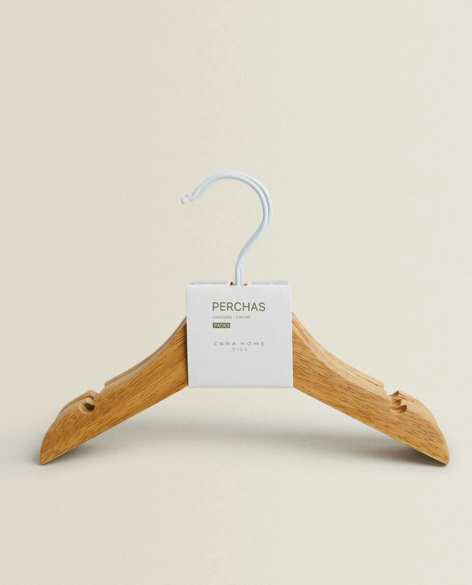 WOODEN BABY HANGER (PACK OF 3)