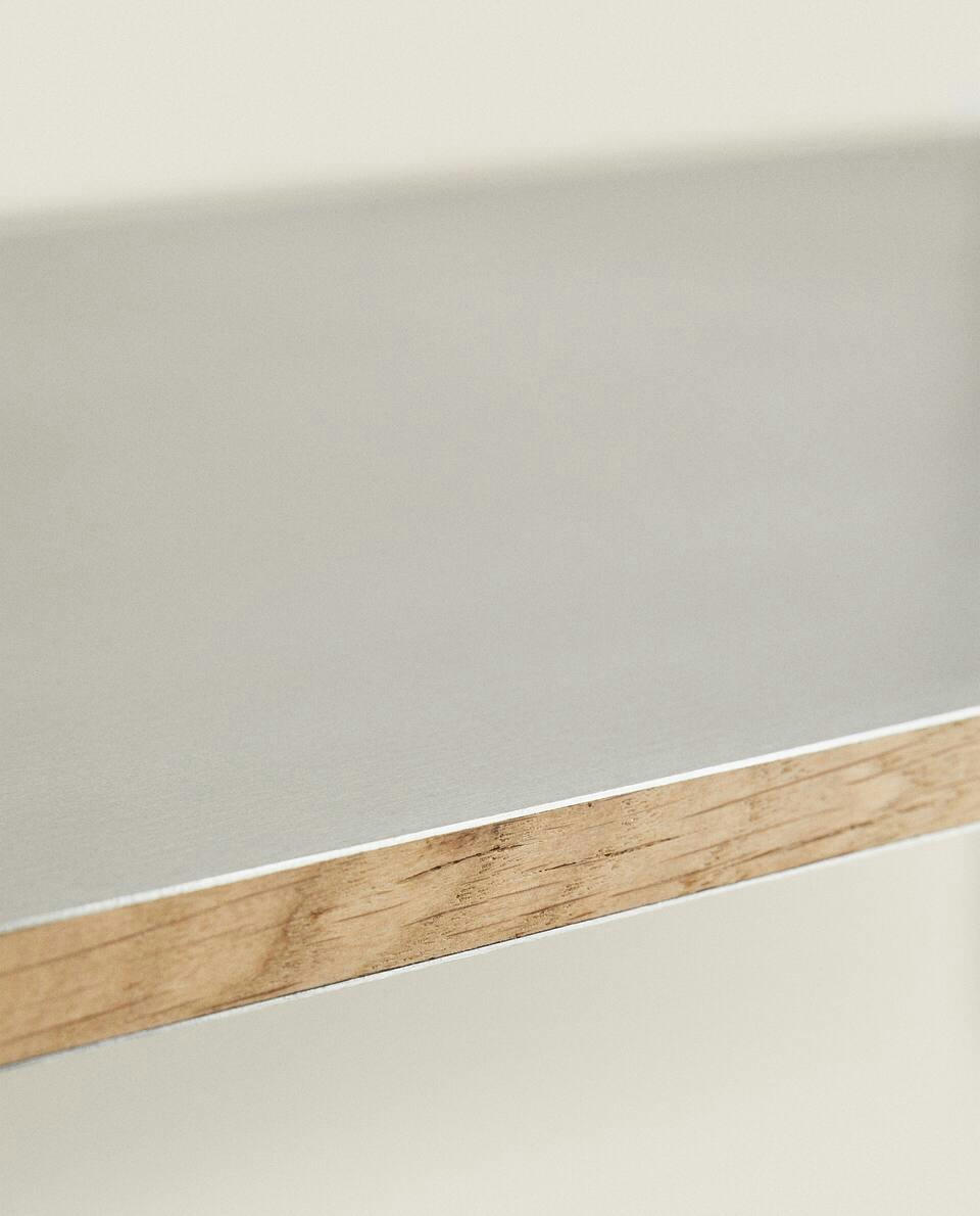 BOOKCASE WITH STEEL SHELVES