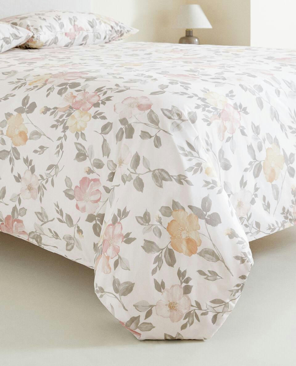 FLORAL PRINT DUVET COVER