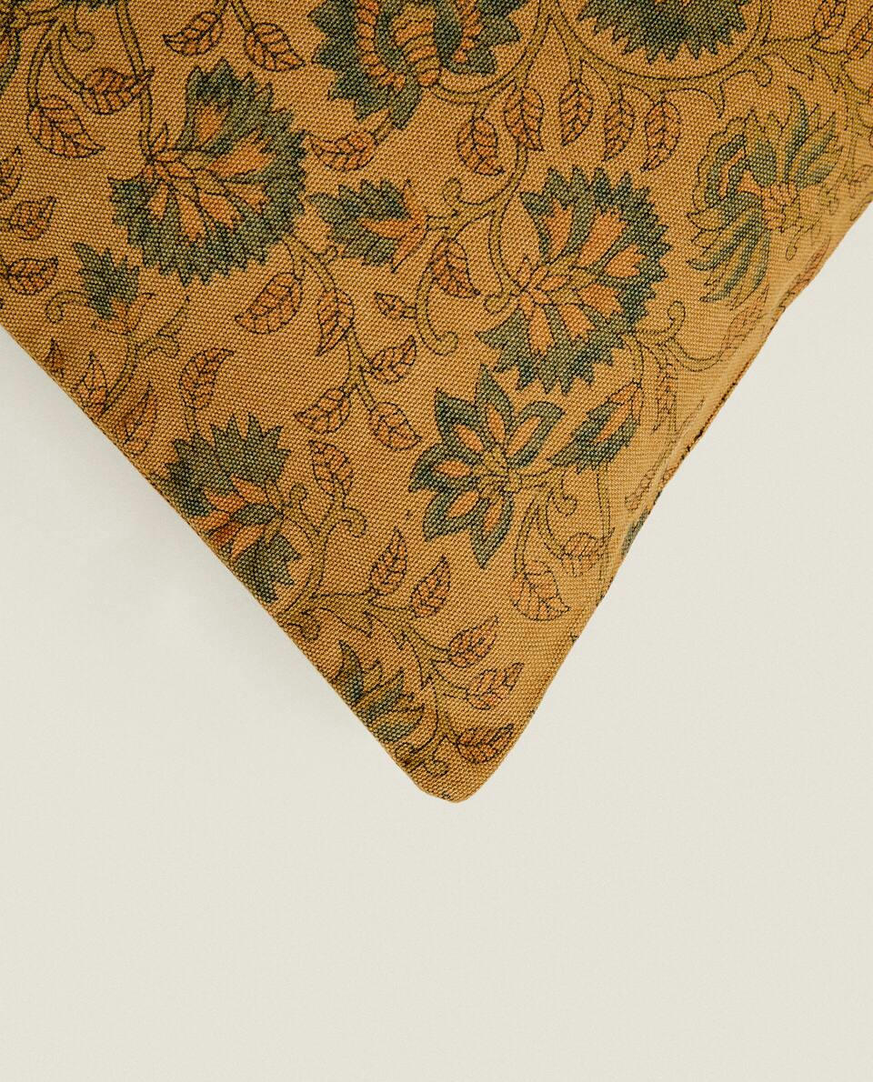 FLORAL PRINT CUSHION COVER