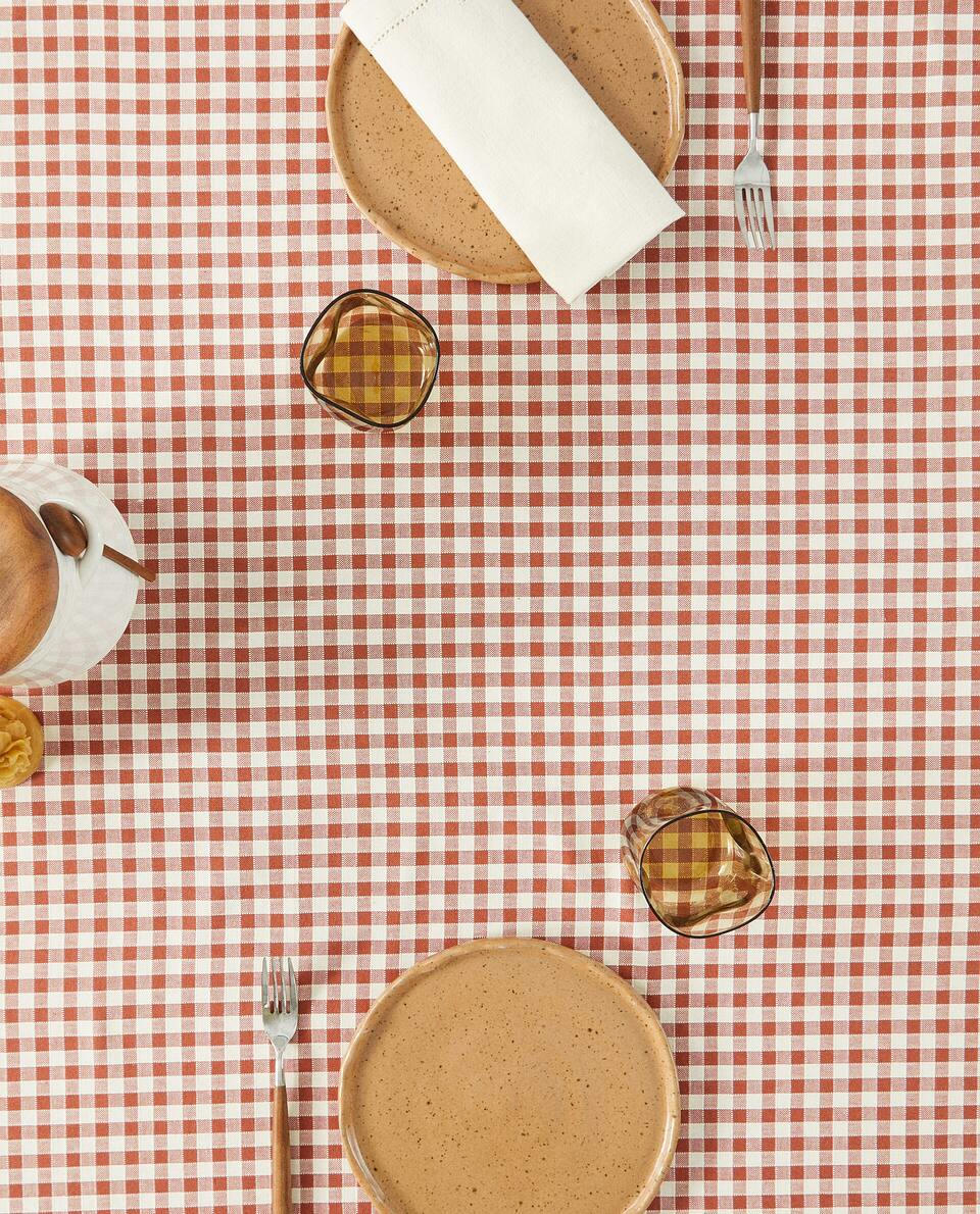 GINGHAM COTTON TABLECLOTH