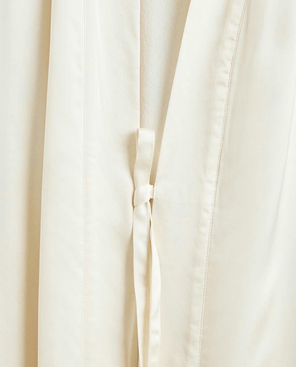 PLAIN SATEEN DRESSING GOWN