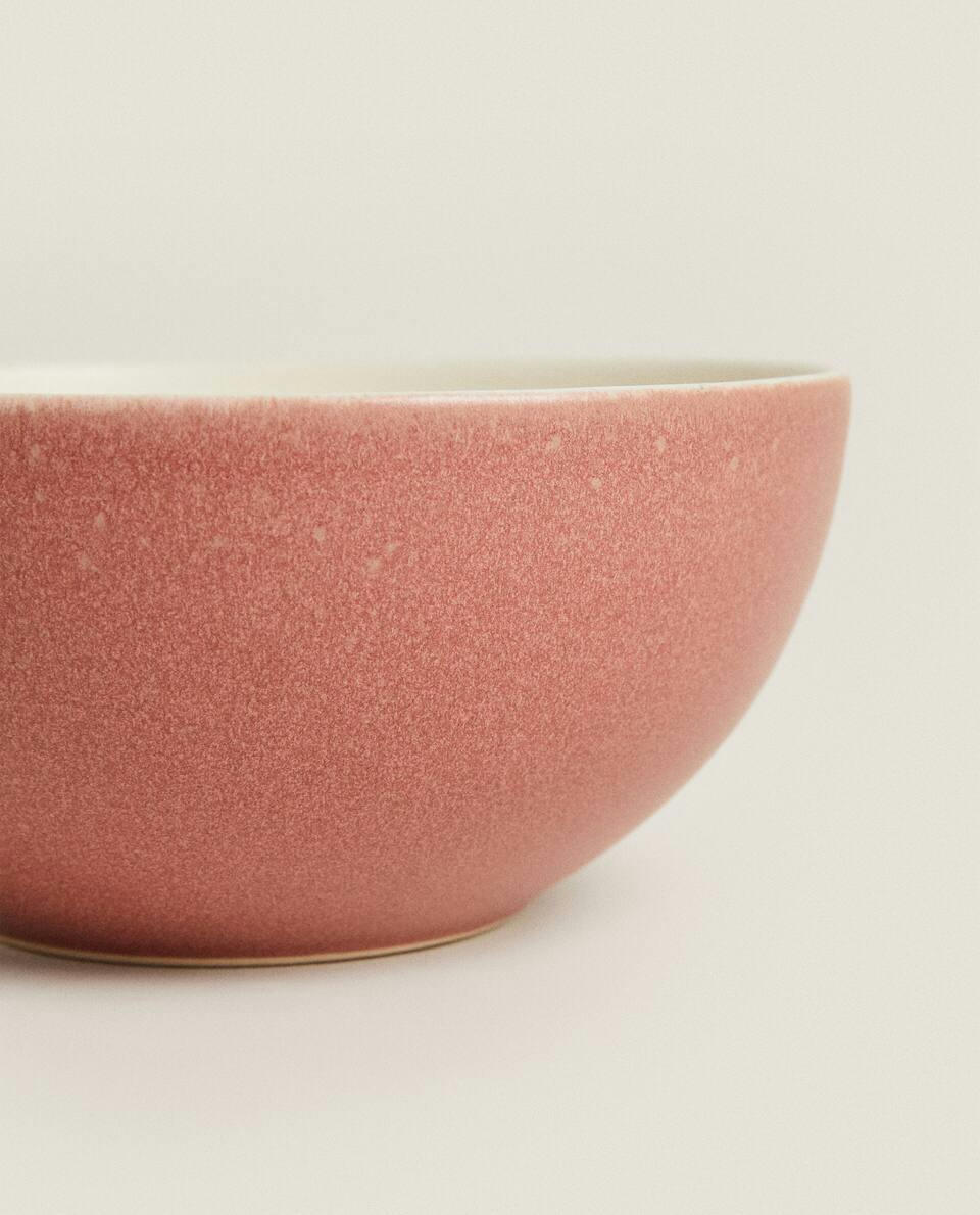 COLOURED STONEWARE BOWL