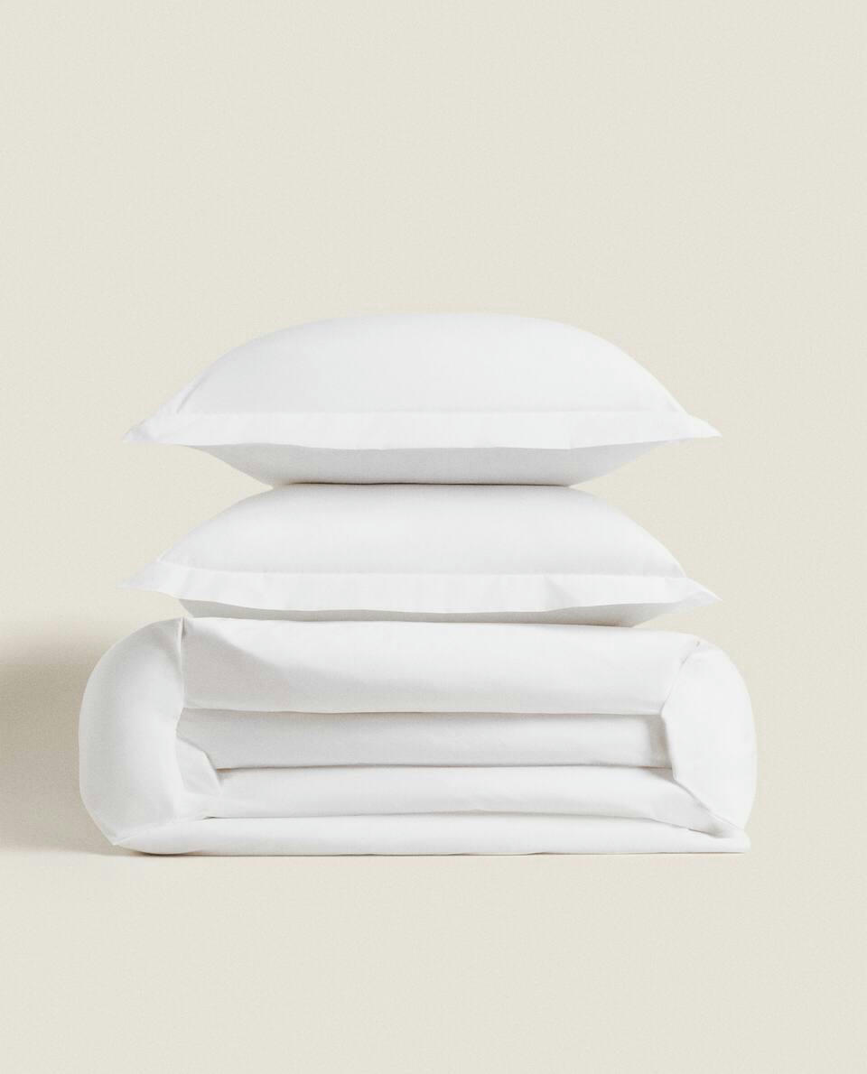 (500 THREAD COUNT) COTTON PERCALE DUVET COVER