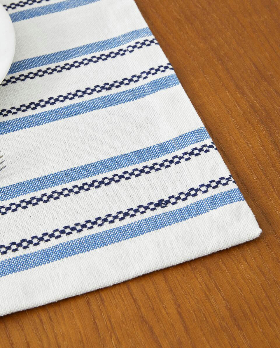 STRIPED COTTON PLACEMAT
