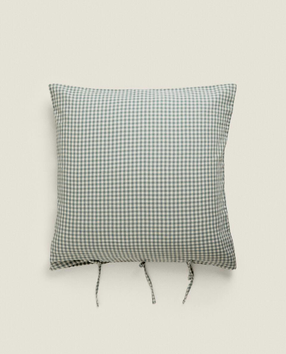 CHILDREN’S GINGHAM MUSLIN PILLOWCASE