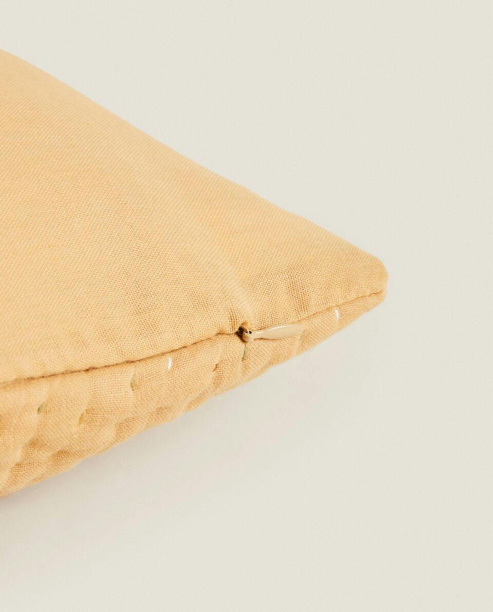 CUSHION COVER WITH TOPSTITCHING