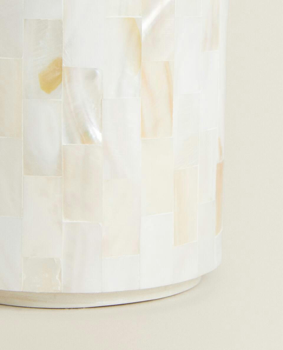 MOTHER-OF-PEARL BATHROOM SET