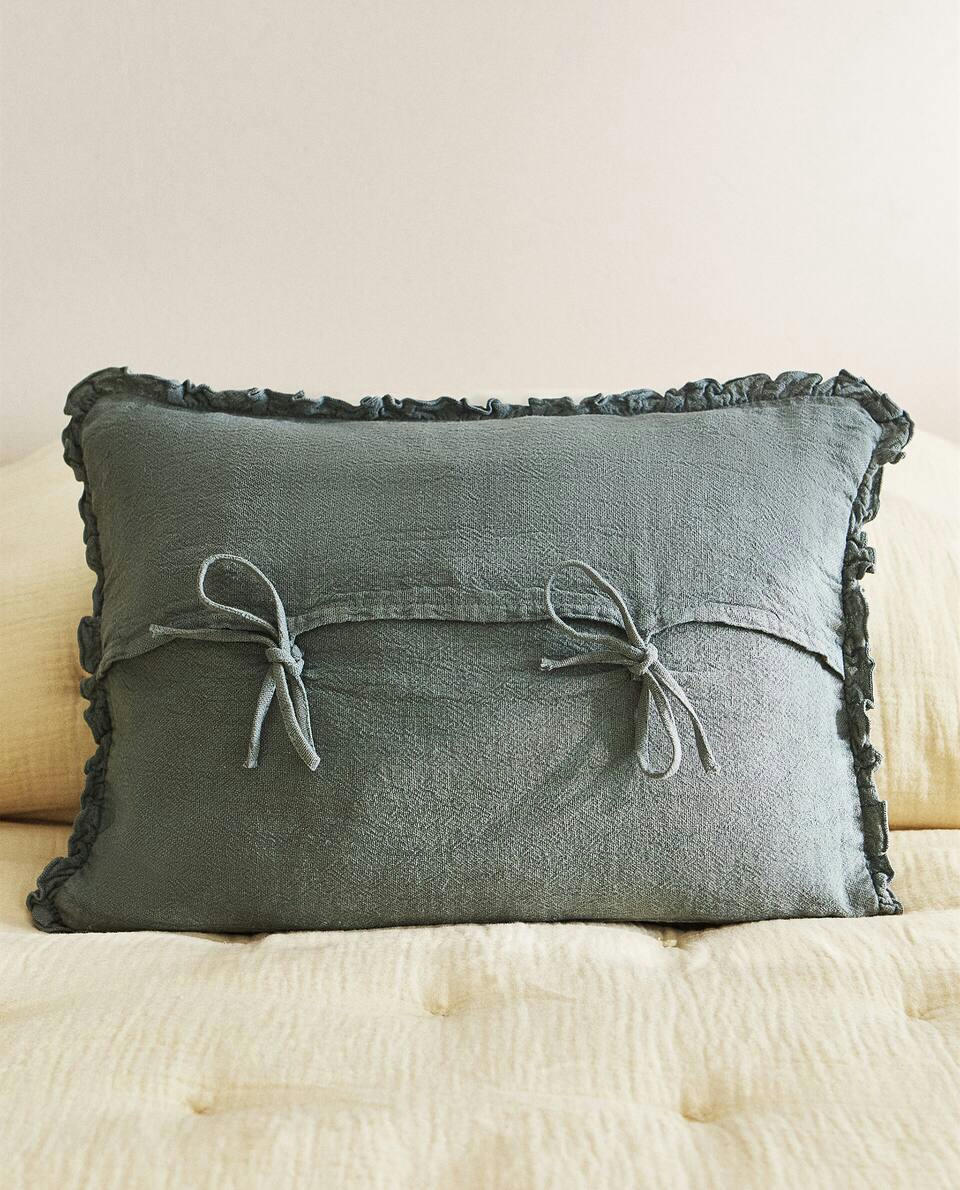 WASHED LINEN CUSHION COVER