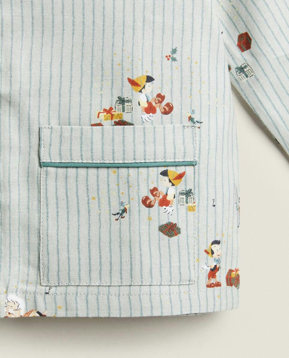CHILDREN’S FLANNEL CHRISTMAS PINOCCHIO ? DISNEY SET OF PYJAMAS