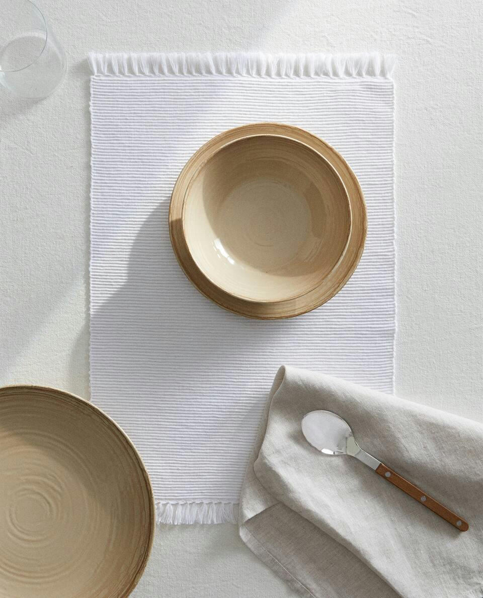 FRINGED PLACEMAT (PACK OF 2)