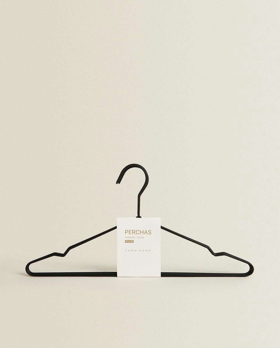 RUBBERISED HANGERS (PACK OF 6)
