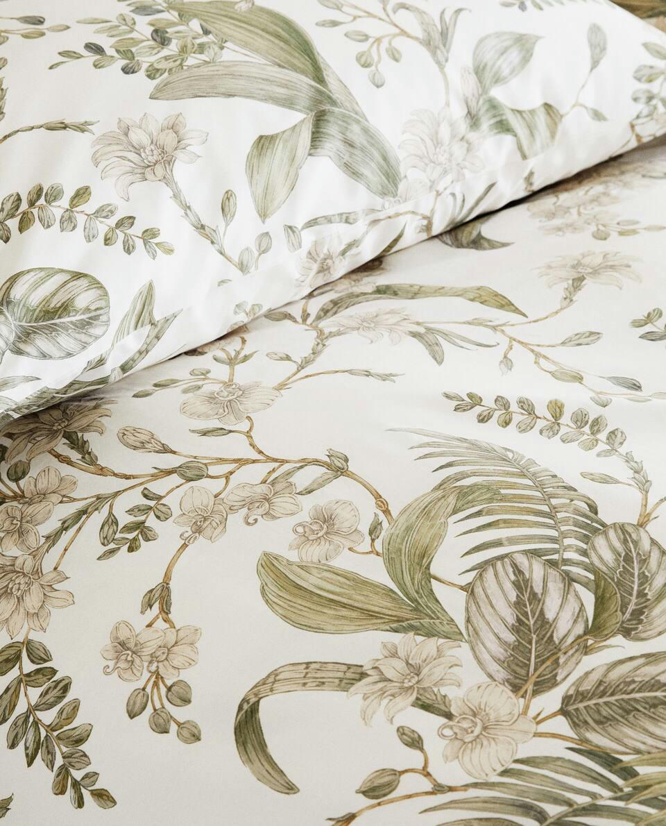 LEAF PRINT DUVET COVER